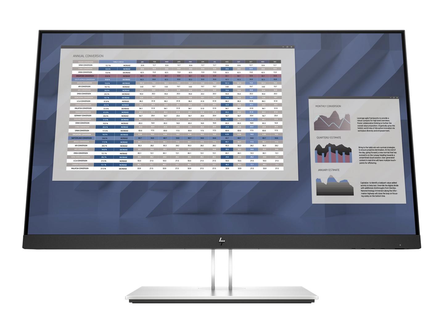 Hp E27 G4 Fhd Monitor 27in 16 9 1000 1 5ms 250nits In Mntr Eurotech Computers