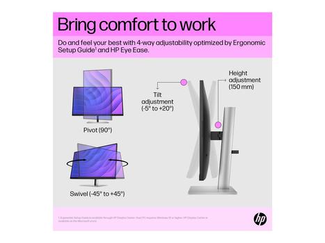 HP E27q G5 27inch QHD Monitor 2560x1440 16:09 HDMI DP 3y (EN) (6N6F2A5#ABB)