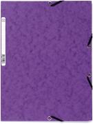 EXACOMPTA Strikkmappe A4 m/klaffer 400g Lilla