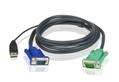 ATEN USB KVM Cable with 3 in 1 SPHD 3M