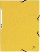 EXACOMPTA Strikkmappe m/3 klaffer 355g A4 Gul