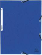 EXACOMPTA Strikkmappe m/3 klaffer 355g A4 Blå