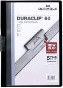 DURABLE Klemmappe DuraClip A4 60 ark Sort