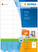 HERMA Etikett Premium A4 70x25,4 (3300)