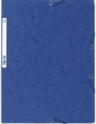 EXACOMPTA Strikkmappe A4 m/klaffer 400g Blå