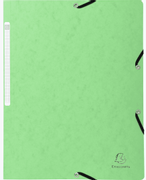 EXACOMPTA Strikkmappe A4 u/klaffer 400g Grønn