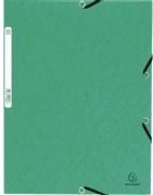 EXACOMPTA Strikkmappe m/3 klaffer 355g A4 Grønn