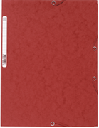 EXACOMPTA Strikkmappe A4 m/klaffer 400g Rød