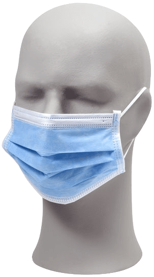 ISAPLUS Kirurgisk munnbind 3-lags EN-14683:2019 Type IIR (PLY001)