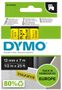 DYMO Tape D1 12mm x 7m Sort/Gul