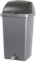 ADDIS Avfallsdunk med rullelokk 24L Sølv