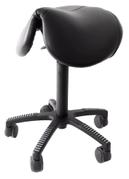 KENSON Kontorstol Flexsadel Skinn Sort