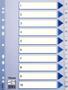 ESSELTE Register A4 Plast 1-10 faner Blå/Hvit