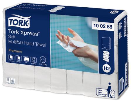 TORK Tørkeark H2 Multifold Xpress Premium 2-lags Hvit (110) (100288*21)