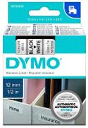 DYMO Tape D1 12mm x 7m Sort/Hvit