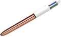 BIC Kulepenn 4 farger Shine M Rosegull