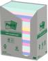 POST-IT Notatblokk 76x127mm Resirkulert Assortert (16)