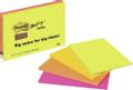 POST-IT Notatblokk Super Sticky Notes 101x152mm Assortert (4)