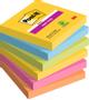 POST-IT Notatblokk Super Sticky Notes 76x76mm Carni (6)