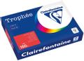 CLAIREFONTAINE Kopipapir Trophee A4 160g Korallrød (250)