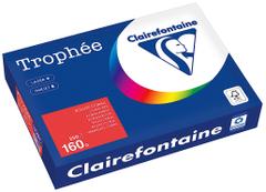 CLAIREFONTAINE Kopipapir Trophee A4 160g Korallrød (250)