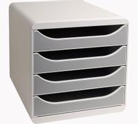 EXACOMPTA Skuffekabinett 4 skuffer Grå/Grå