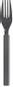 DUNI Gaffel ReDine PP 18cm Grå (100)