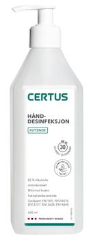 CERTUS Hånddesinfeksjon flytende m/pumpe 600ml (FD117)