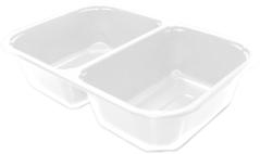 CASYY Form 2 rom 1/4 GN 1100ml Hvit (490)