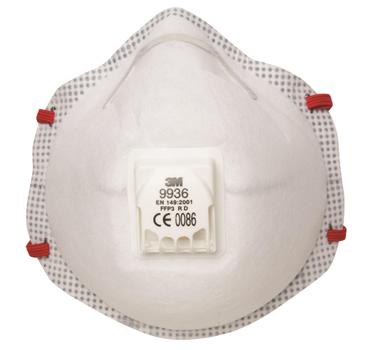 3M Støvmaske 9936 spesial FFP3 m/ventil (5) (7000052909)