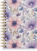 BURDE Spiralbok A5 Flowers Lilla