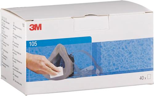3M Våtserviett 105 Åndedrettsvern (7100050720*40)
