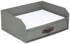 BIGSO Brevkurv Walter A4 m/skuff Grå