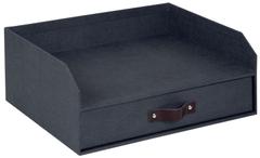 BIGSO Brevkurv Walter A4 m/skuff Sort