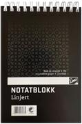  Notatblokk Spiral A6 70g 100 blad m/linjer