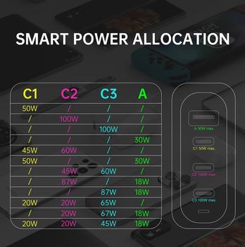 4SMARTS GaN Flex Pro 100W Vegglader m/1,5 meter kabel Hvit (544100)