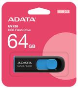 A-DATA 64GB USB Stick UV128 USB 3.0 Black/Blue