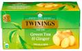 TWININGS Te Grønn te med ingefær (25)