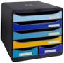 EXACOMPTA Skuffekabinett BeeBlue 6 skuffer Assortert