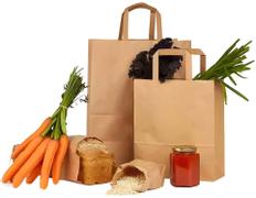  Papirpose m/håndtak 10L Brun (250)