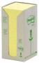 POST-IT Notatblokk 76x76mm Resirkulert Gul (16)