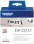 BROTHER Etikett Plast 62mm x 15,24m Hvit