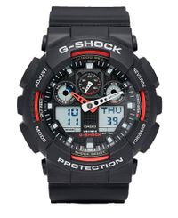 CASIO G-Shock GA-100 - Kello - Punainen/musta