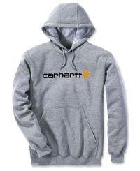 Carhartt Signature Logo - Huppari - Heather Grey (100074034)