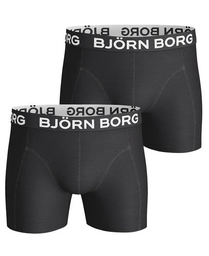 Björn Borg Solids Sammy Shorts 2pk - bokserit - Svart (9999-1005-90011)