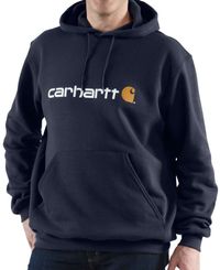 Carhartt Signature Logo Hooded - Huppari - New Navy (100074472)