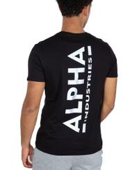 Alpha Industries Backprint - T-paita - Musta (128507-03)