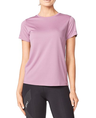 2XU Aero Tee Wmn - T-paita - Orchid Mist/ Orchid Reflective (WR6565a-OR)