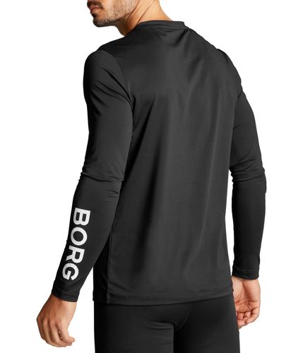 Björn Borg Borg Long Sleeve - Paita - Black Beauty (9999-1562-9065)