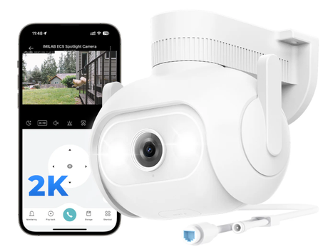 Imilab EC5 2K WiFi Plug-in Spotlight Camera - LAN Port 4 IR Lights (CMSXJ55A)
